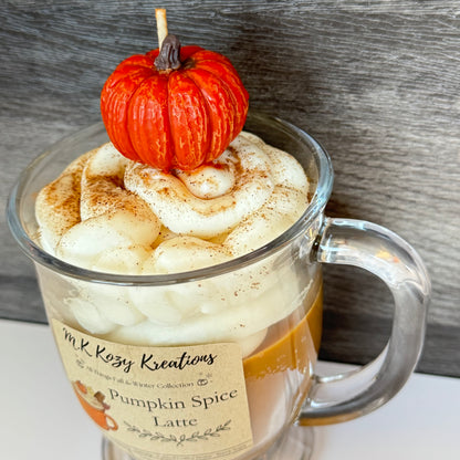 Pumpkin Spice Latte Mug Candle
