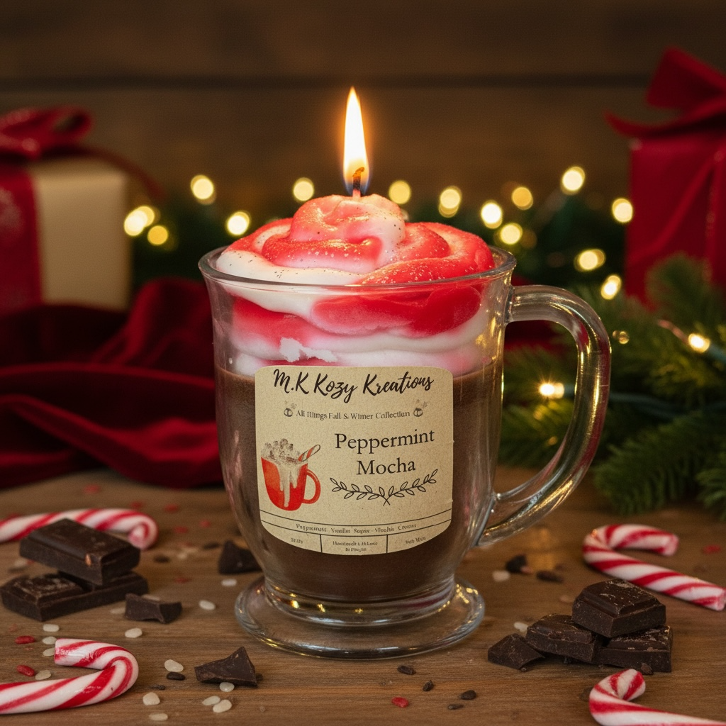 Peppermint Mocha Mug Candle